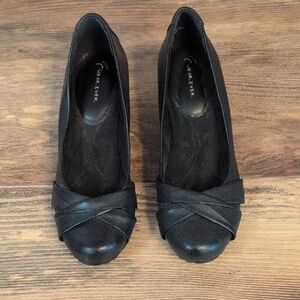 Wearever Davie Black Wedge Dress Shoes 7